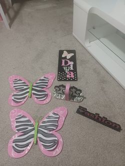 Pink Zebra Room Decor