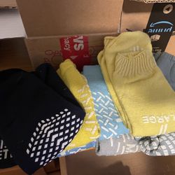 11 pairs of adult compression socks 
