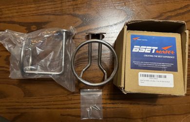 BSET Matel Stainless Steel Boat Cup Holders 2-Pack