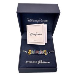 Disney Parks Exclusive Crislu Disneyland Marquee Bracelet