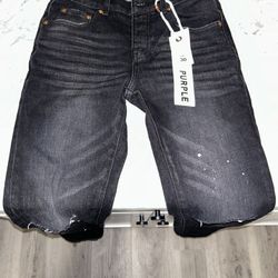 Black Skinny Purple Jeans 