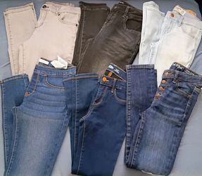 6 girls jeans size 12