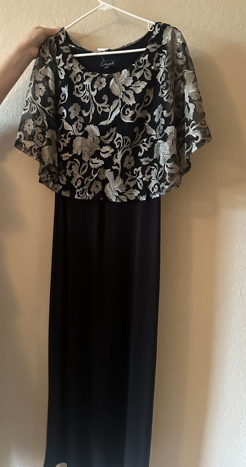 black and gold dress