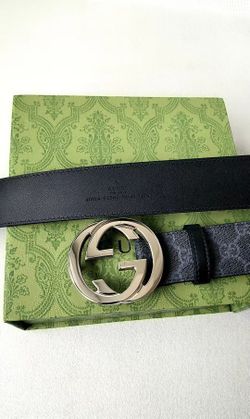 Gucci Double G Plate Buckle Belt Black Width 4cm