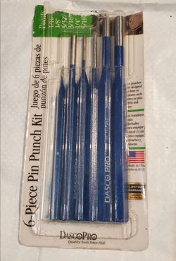 6 piece pin point cold chisels