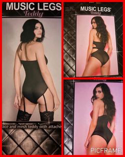 Music leg teddy lingerie