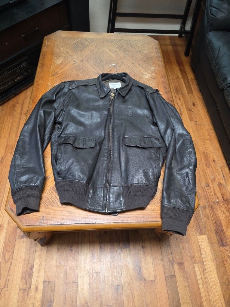 Official u s border patrol uniform leather jacket