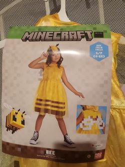 Minecraft Bee Child Costume Size Small (4-6)