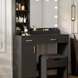 Vanity Desk Storage 
