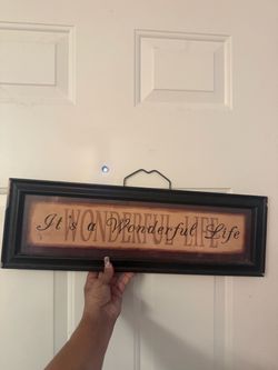 It’s a wonderful life wall decor