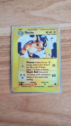 Pokémon Raichu Reverse Holo 25/165 – 2002 Expedition