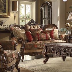 Artemis Dark Cherry Mohagany Loveseat / HD-L39