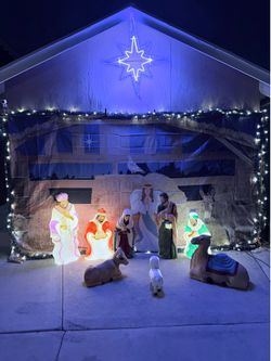 Nativity 11 Piece Set for exterior decoration