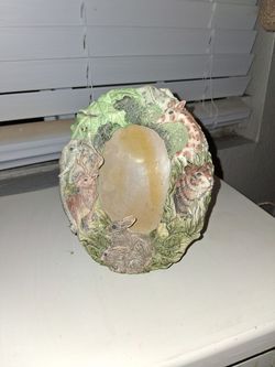 Resin Wildlife Animal Oval Picture Frame