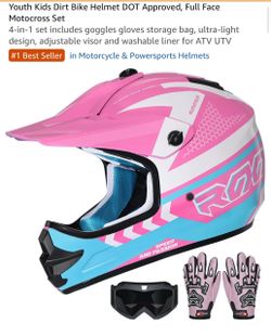 Youth kids dirt bike helmet size S