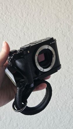 Rare Black Fujifilm X-M5 Mirrorless Camera Photo/Video with Smallrig Grip and Wrist Strap