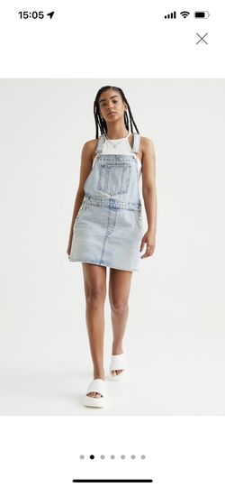 H&M Denim Overall Dress Size 4 NEW