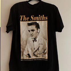 🎸 Vintage The Smiths “Shoplifters of the World Unite” T-Shirt (Elvis Design) 📍 Pickup only — San Francisco 94105