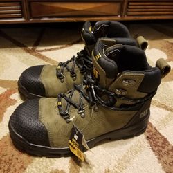 Men's Caterpillar Waterproof Steel Toe Work Boots Size 7.5