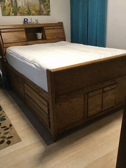 Platform Bed Frame and Mattress