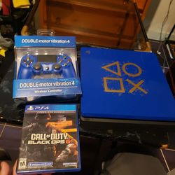 Blue Sealed controller. 1 Brand New Call of duty Black ops 6 With New PS4 Slim 1TB Bundles deal for $180! Firm. Trade $300! Item