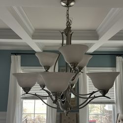 Brushed Nickel Chandelier