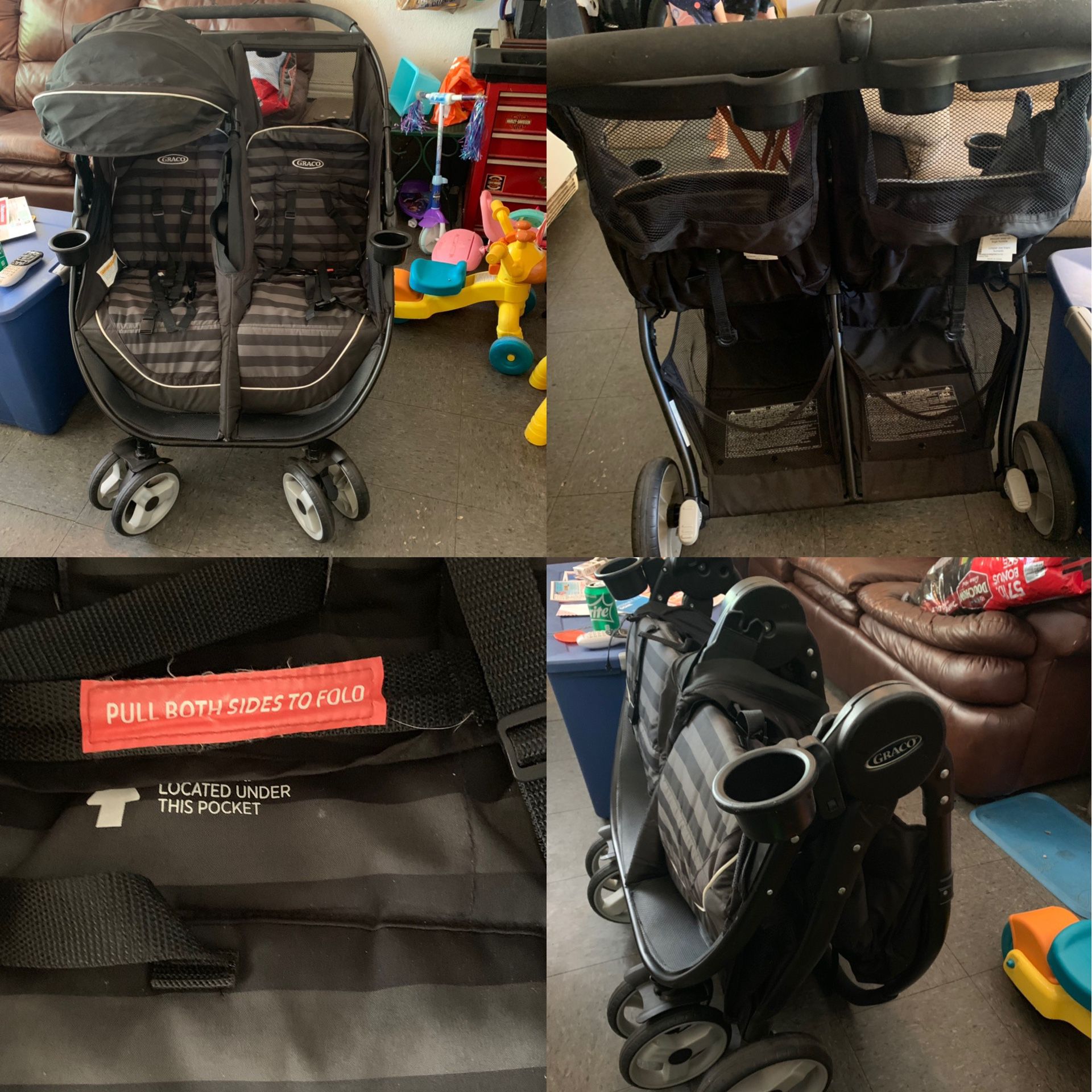 Graco fast action click connect double stroller