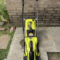 ryobi electric lawn mower 