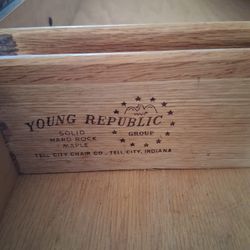 Young Republic soild maple Hutch