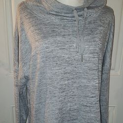 Gerry Grey Hooded Long Sleeve Sweater (Size L)
