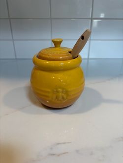 Le Creuset honey jar yellow