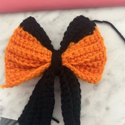 Handmade crochet hairbows