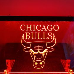 Chicago Bulls Lighted Sign (8”x12”)