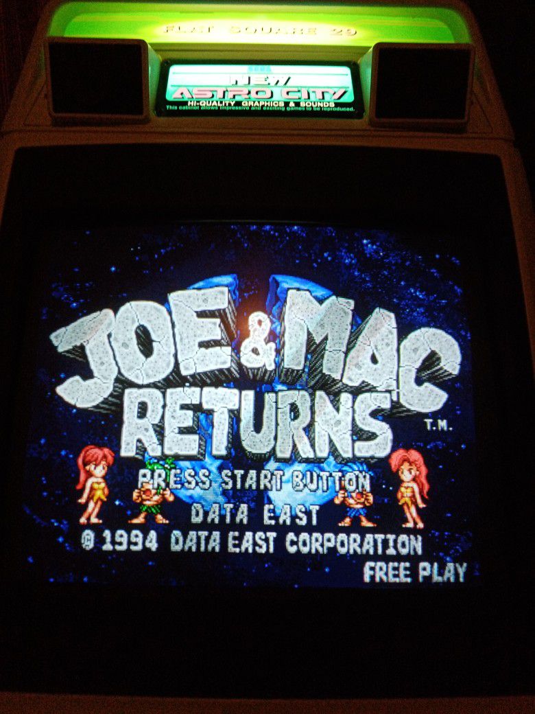 Joe & Mac Returns Pcb Arcade Original Game