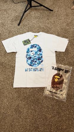 White x blue bape shirt