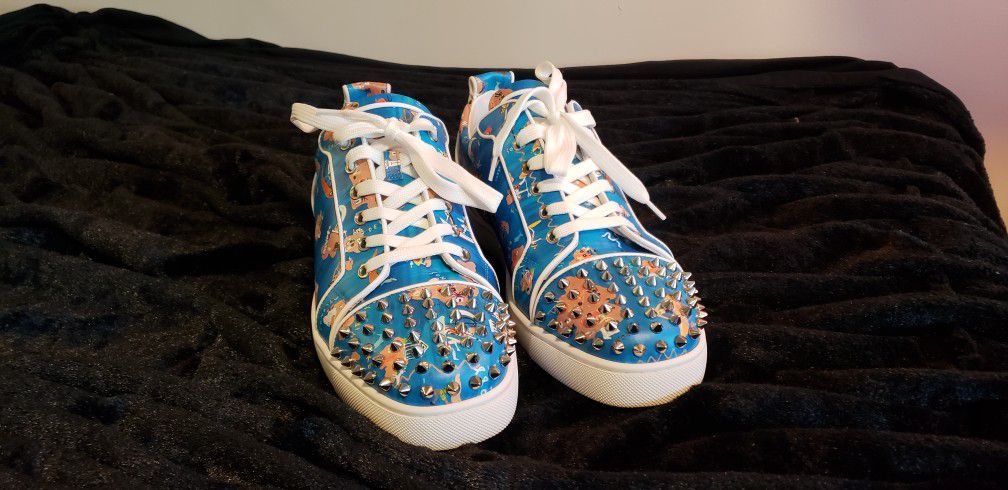 Loius Junior Spikes Orlato Cristian Lou Boutin Paris Red Bottoms for Sale  in Butler, NJ - OfferUp