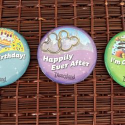 Disney Souvenir Buttons 