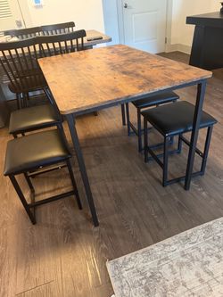 Dining table and chairs