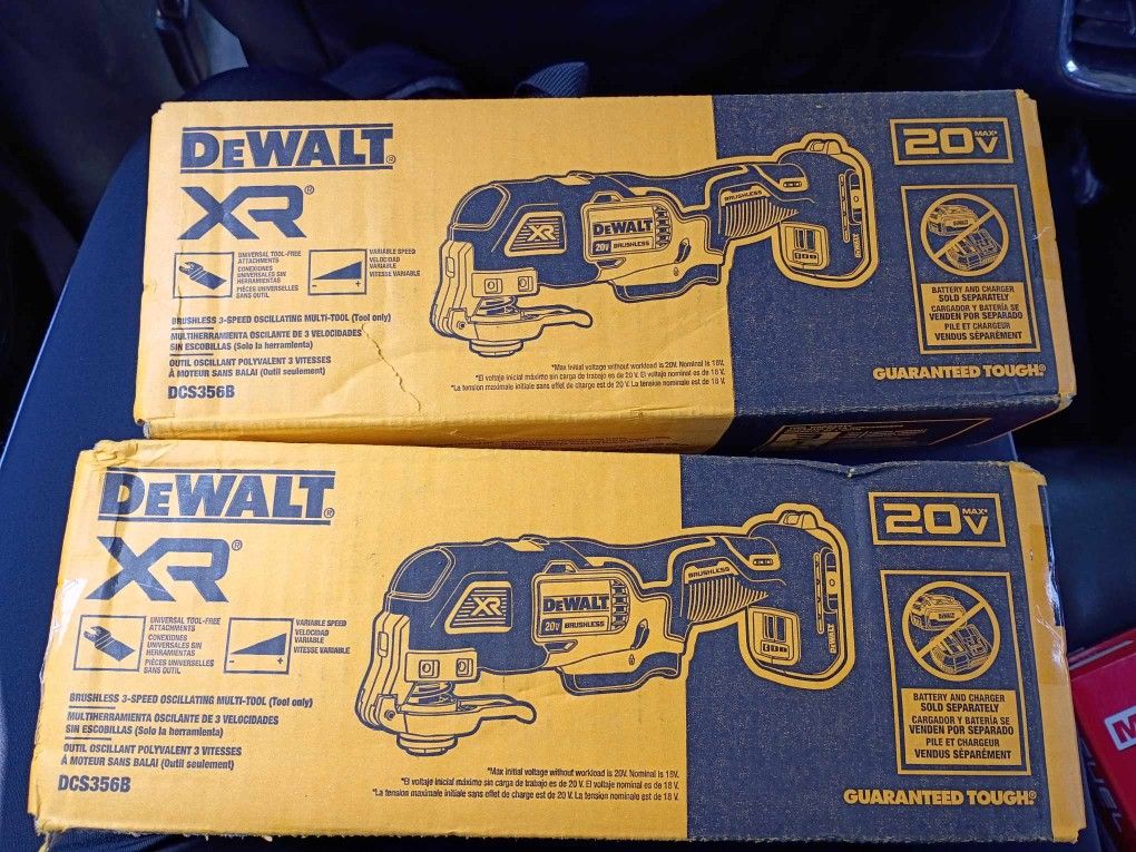 Two DeWalt Oscillating Multi tool 20v