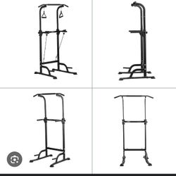 Power Tower Pull Up Dip Stander, Multifunctional Adjustable Height Home Strength Training Equipment,