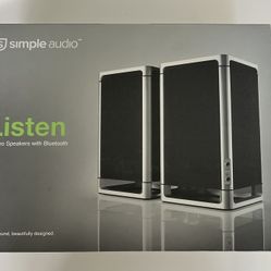 Simple, Audio, Listen, Stereo Speakers With Bluetooth