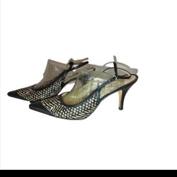 Ann Taylor Calf Hair Sling Back Pumps Size 8.5M