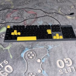 Black And Gold Usb 75 Percent Keyboard