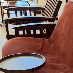 Solid Walnut Amish Handmade Futon And Chair