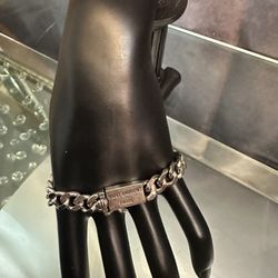 Real 925 Silver Bracelet. 8.5 Inches