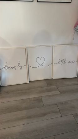 Set of 3 paintings for baby’s room
