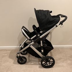 Uppababy Vista Stroller With Piggyback Ride-Along Board