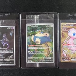 MEWTWO SNORLAX PROMO SEALED & MEW 151 metal -3 CARDS PROMOS 205/165 Sv: Scarlet & Violet 151 Regular $50 cash