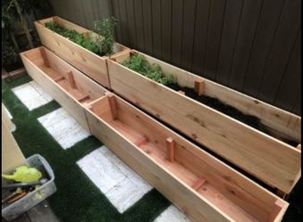 Custom Size Planter Box With Wheel Restaurant Home Decor Outdoor Raised Bed Vegetables Herb AC pool equipment heater cover privacy wall