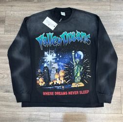 Valley Dreams NYC Graphic Long Sleeve T-Shirt – Black
